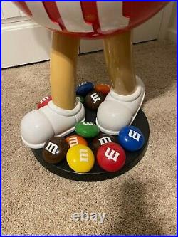 Red 42 M&M Candy Store Floor Display, Wheels, Tray Rare NEVER USED