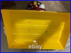 Red 42 M&M Candy Store Floor Display, Wheels, Tray Rare NEVER USED