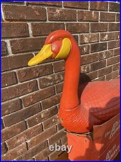 Red Goose Shoes Golden Egg Store Display Very Rare 1960s Large