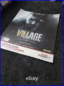 Resident Evil Village Store Display Poster VERY RARE Gamestop
