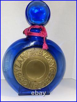 Rochas Byzance Factise A 1987 Store Display Cobalt Glass NO LIQUID. Rare Bottle