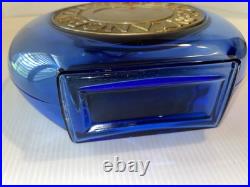 Rochas Byzance Factise A 1987 Store Display Cobalt Glass NO LIQUID. Rare Bottle