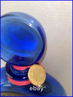Rochas Byzance Factise A 1987 Store Display Cobalt Glass NO LIQUID. Rare Bottle