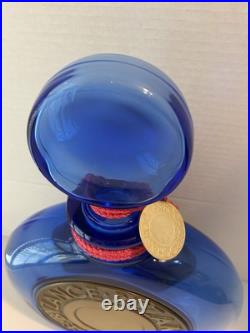 Rochas Byzance Factise A 1987 Store Display Cobalt Glass NO LIQUID. Rare Bottle