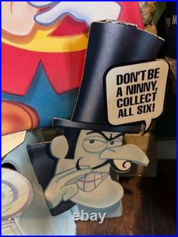Rocky Bullwinkle advertising VHS store display RARE LARGE item