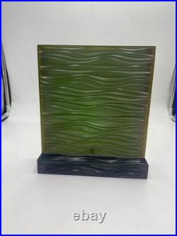 Rolex Store Acrylic Green Waves Display 9x8 In Rare Great Condition