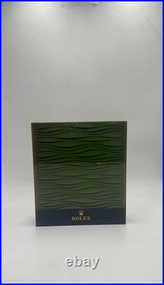 Rolex Store Acrylic Green Waves Display 9x8 In Rare Great Condition