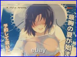 SENRAN KAGURA Estival Versus PS Vita PS4 Store Promo Poster Display 2014 RARE
