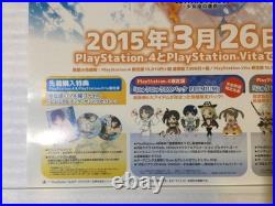 SENRAN KAGURA Estival Versus PS Vita PS4 Store Promo Poster Display 2014 RARE