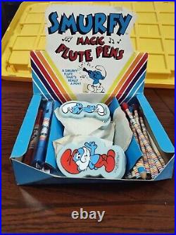 SMURFS Magic Flute Peyo Wallace Berrie & Company Store Display 1983 Rare J41