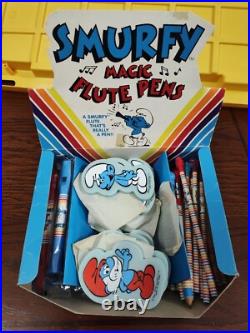 SMURFS Magic Flute Peyo Wallace Berrie & Company Store Display 1983 Rare J41