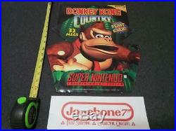 SNES Super Nintendo DONKEY KONG COUNTRY Store Display Sign Cardboard Promo RARE