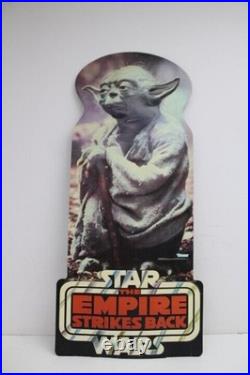 STAR WARS The Empire Strikes Back (1981) YODA VACUFORM Store Display RARE