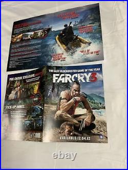 STORE DISPLAY Rare FARCRY 3 GameStop Promotional Complete PROMOTIONAL KIT VHTF