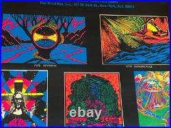 STORE DISPLAY VINTAGE 1973 BLACKLIGHT POSTER By THE THIRD EYE -RARE! 16x 22