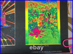 STORE DISPLAY VINTAGE 1973 BLACKLIGHT POSTER By THE THIRD EYE -RARE! 16x 22