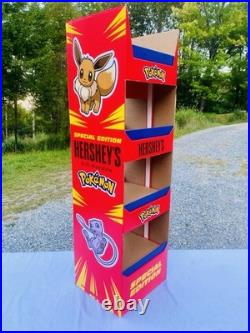 SUPER RARE New 2025 Hershey's POKÉMON Store Display Promo 46x13x12 Eevee Mew