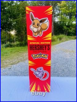 SUPER RARE New 2025 Hershey's POKÉMON Store Display Promo 46x13x12 Eevee Mew