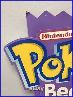 Scarce 1995 Pokemon KFC Plush Beanie Gameboy Store Display With Beanies Rare