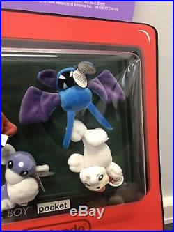 Scarce 1995 Pokemon KFC Plush Beanie Gameboy Store Display With Beanies Rare