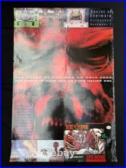 Secret of Evermore 1995 Nintendo SNES Store Display Promo Poster Sign RARE
