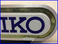 Seiko Sign Lamp Rare Store Display Illumination 16.5x8.2in Vintage Retro JP F/S