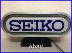 Seiko Sign Lamp Rare Store Display Illumination 16.5x8.2in Vintage Retro JP F/S