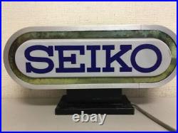 Seiko Sign Lamp Rare Store Display Illumination 16.5x8.2in Vintage Retro Japan