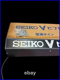 Seiko V Sign Light Lamp Rare Store Display Illuminated Vintage Japanese Bibron