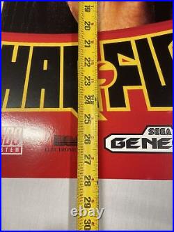 Shaq-Fu Super Nintendo Sega Genesis Promo Sign Store Display RARE 28x22