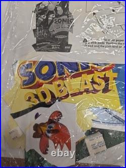 Sonic 3D Blast Promotional Standee 18x12 Rare Store Display Sega New In Package