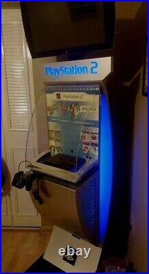 Sony PS2 Playstation 2 Rare In-Store Gaming Display Kiosk #RD97202 With Game