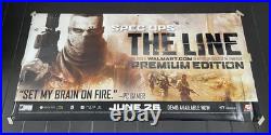 Spec Ops The Line Promo Display Vinyl Banner LARGE 3'x6' Store Display RARE