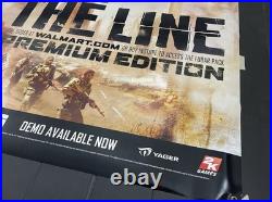 Spec Ops The Line Promo Display Vinyl Banner LARGE 3'x6' Store Display RARE