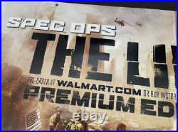 Spec Ops The Line Promo Display Vinyl Banner LARGE 3'x6' Store Display RARE