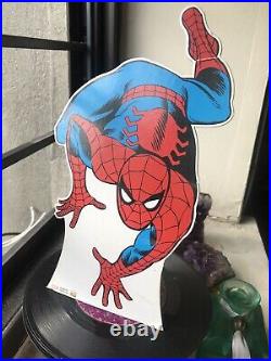 Spiderman John Romita Cardboard store display vintage Very rare Ad Marvel Comics