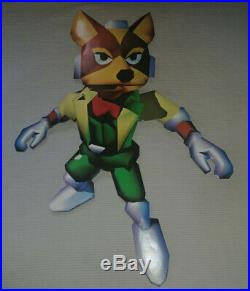 Star Fox 64 N64 Vintage Rare Promo Large Fox McCloud Store Display 1997