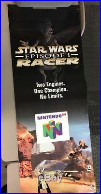 Star Wars Episode 1 Racer N64 VINYL BANNER Sign Store Display Promo RARE D2