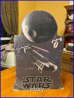 Star Wars R2d2 Record Store Promo 2 Sided Hanging Sign Original 1977 Issue Rare