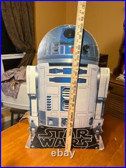 Star Wars R2d2 Record Store Promo 2 Sided Hanging Sign Original 1977 Issue Rare