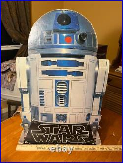 Star Wars R2d2 Record Store Promo 2 Sided Hanging Sign Original 1977 Issue Rare Star Wars R2d2 Record Store Promo 2 Sided Hanging Sign Original 1977 Issue Rare