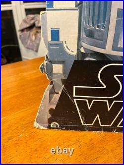 Star Wars R2d2 Record Store Promo 2 Sided Hanging Sign Original 1977 Issue Rare Star Wars R2d2 Record Store Promo 2 Sided Hanging Sign Original 1977 Issue Rare