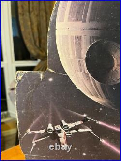Star Wars R2d2 Record Store Promo 2 Sided Hanging Sign Original 1977 Issue Rare