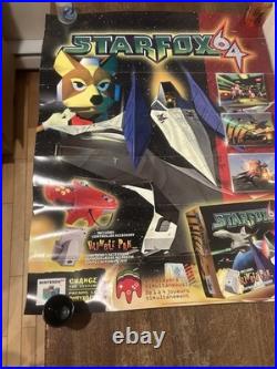 Starfox 64 N64 Nintendo Promotional Poster Store Display RARE Not For Resale