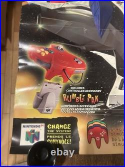 Starfox 64 N64 Nintendo Promotional Poster Store Display RARE Not For Resale