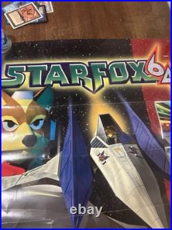 Starfox 64 N64 Nintendo Promotional Poster Store Display RARE Not For Resale