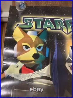 Starfox 64 N64 Nintendo Promotional Poster Store Display RARE Not For Resale