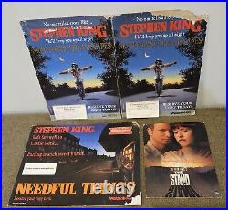 Stephen King Store Display Easel Lot of 4 Nightmares, The Stand Needful Rare