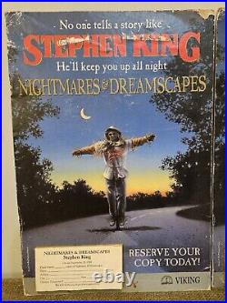 Stephen King Store Display Easel Lot of 4 Nightmares, The Stand Needful Rare