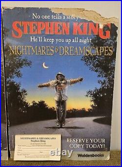 Stephen King Store Display Easel Lot of 4 Nightmares, The Stand Needful Rare